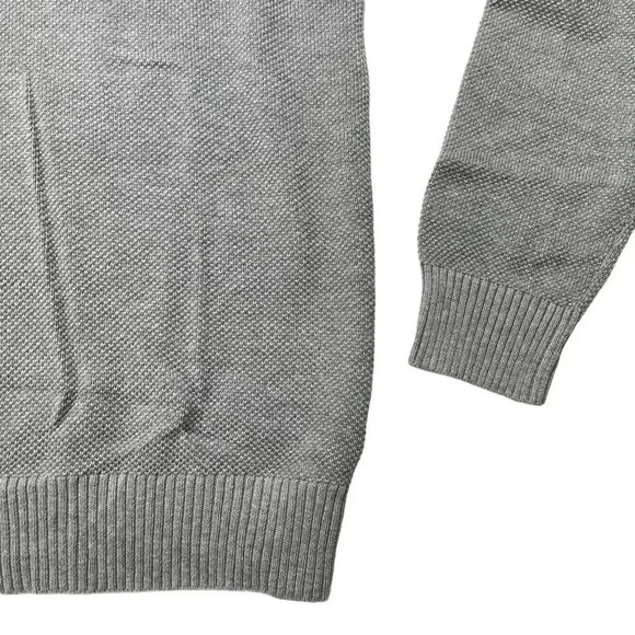 Club Room Soft Grey Heather Cotton Mens Sweater Size Small - Picture 5 of 10